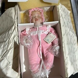 Edwin M. Knowles Baby Book Treasures "Elizabeth's Homecoming" Porcelain Doll